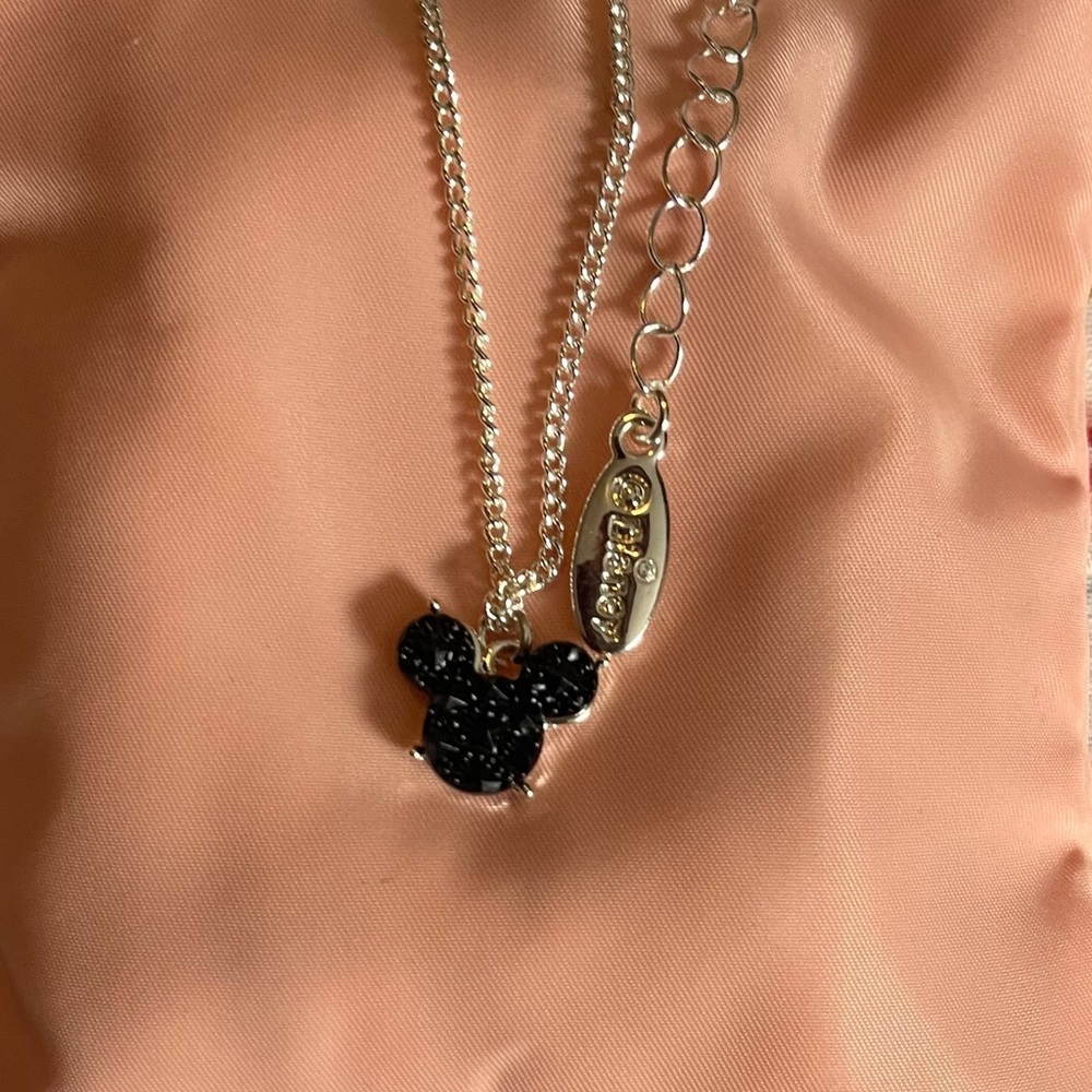Disney Silver Necklace with Mickey Mouse Pendant - NWOT